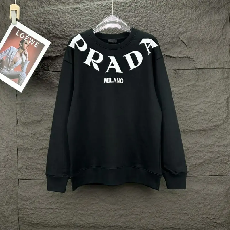 prada sweatshirt manches longues pour unisexe s_1231304